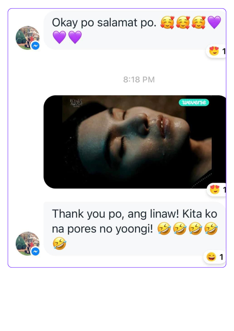 Buyer chat screenshot