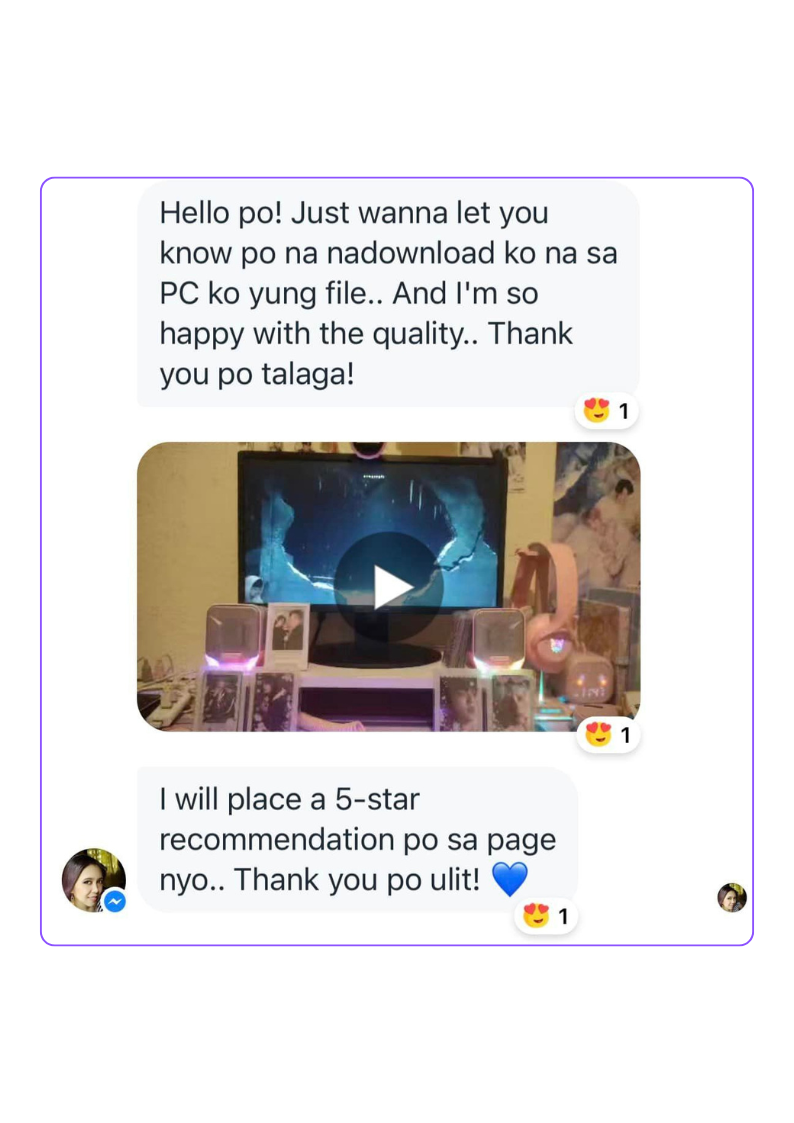 Buyer chat screenshot