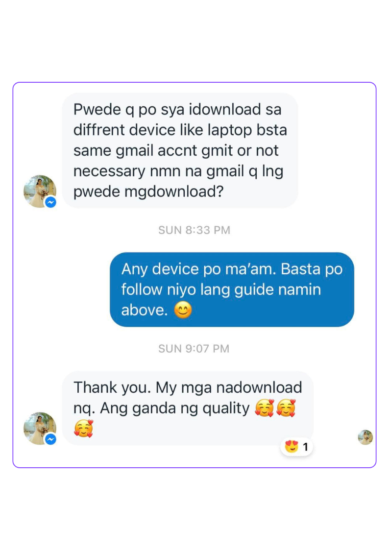 Buyer chat screenshot