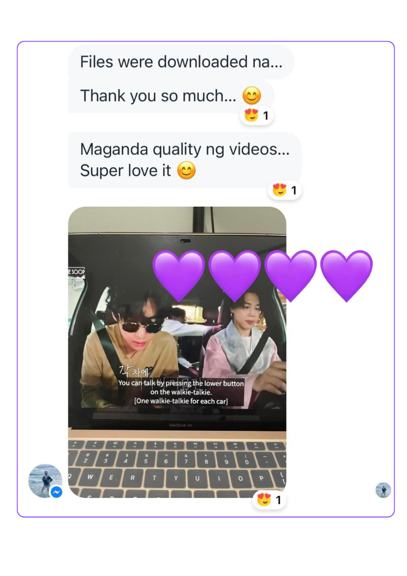Facebook reviews - Annabel, Jane Irish, Jy An Il, Nathan Marc
