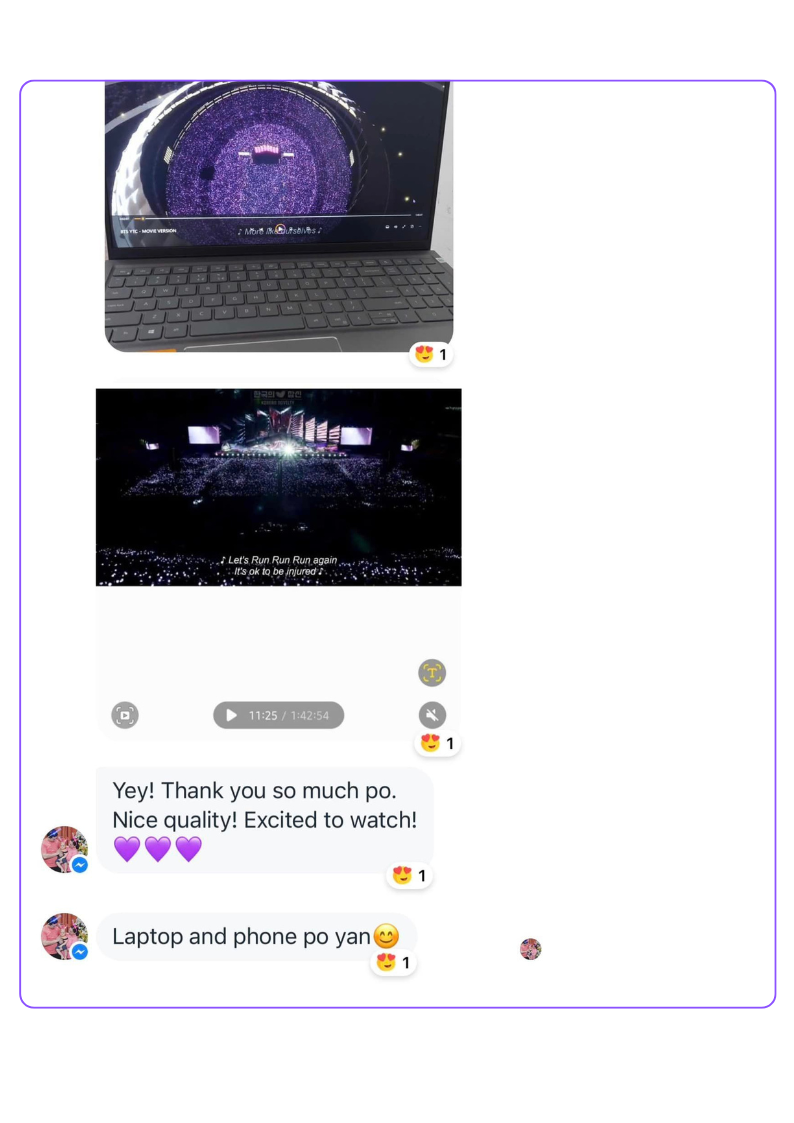 Facebook review - Dim PLe with BTS screenshot